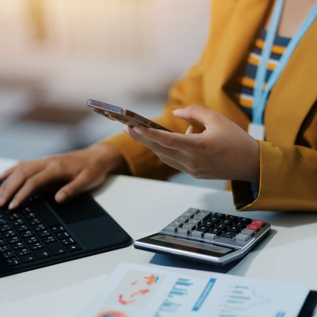 AMS accountant working on a client's financial reporting
